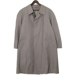 NINA RICCI ニナリッチ 秋冬 ウール シルク混 ライナー付き★ ステンカラー ロング コート Sz.92-S メンズ 灰 日本製のサムネイル