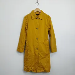 TOMMY HILFIGER トミーヒルフィガー トレンチ コート ライナー付き コットン 古着 レディース S イエロー系 C295
