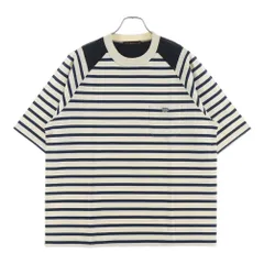 SCYE (サイ) 23SS Striped Jersey Paneled T-Shirt ストライプジャージーパネルド クルーネック 半袖Tシャツ カットソー アイボリー/ネイビー 5724-21715のサムネイル