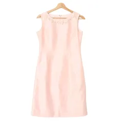 Aylesbury アリスバーリー 春夏 ストレッチ★ 花柄 刺繍 ノースリーブ ワンピース Sz.9 レディース