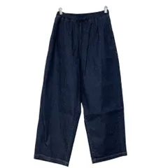 美品 25SS JOURNAL STANDARD ジャーナルスタンダード SUVIN Relax DENIM ギャザータック ワイド デニムパンツ サイズ36 インディゴ レディース 古着 中古 USED