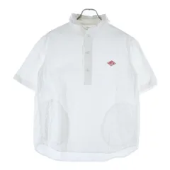 DANTON (ダントン) 18SS オックスフォード バンドカラー コットン 半袖 シャツ ホワイト 18S-WS-006