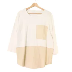 COS コス H&M 上位ライン★ 通年 長袖 切替 胸ポケット カットソー ロンTシャツ Sz.M　レディース