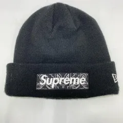 【中古】Supreme×New Era 19AW Box Logo Beanie ブラック シュプリーム ニューエラ[24][240024549671]