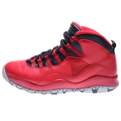 NIKE (ナイキ) 【観賞用 2014年製】AIR JORDAN 10 RETRO 30TH BULLS OVER BROADWAY エアジョーダン 30周年 ブルズオーバーブロードウェイ ミッドカットスニーカー 705178-601