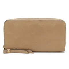 LOUIS VUITTON ルイ ヴィトン モノグラムアンプラント ジッピーウォレット ラウンドファスナー 長財布 レザー デュンヌ ベージュ M60746