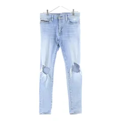 RESOUND CLOTHING (リサウンドクロージング) LOAD DENIM ロードデニム クラッシュ加工 スキニーデニムパンツ インディゴ SSK-004のサムネイル