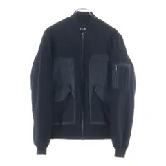 Y-3 (ワイスリー) M ARCHTEC BOMBR 総柄切り替え アーキテック ジップアップ ボンバージャケット ブラック AC3538のサムネイル