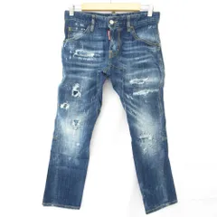 美品 DSQUARED2 ディースクエアード アイコンジーンズ デニムパンツ 34 インディゴ レディース 古着 中古 USED