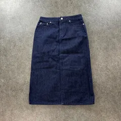 日本製 90s 00s POLO JEANS RALPH LAUREN ポロジーンズ ラルフローレン デニム スカート ジップフライ インディゴ 濃紺 レディース 4のサムネイル