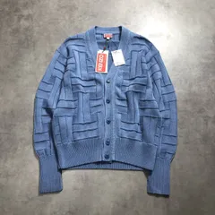 GQ4916◇KENZO : WEAVE CARDIGAN◇S◇ライトブルー系 定価￥90200- 未使用品 ケンゾー コットンカーディガンのサムネイル