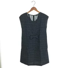 FENDI フェンディ フレンチスリーブワンピース サイズ:38 ウールシルク/リボン/ツイード    ブラック レディース / 240001192839のサムネイル