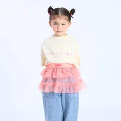 【新作】 p.premier シンプルロゴTシャツ 2026夏 ピンク 新品 子供服 P207016