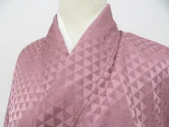 【一輝堂】色無地 「斉藤三才」伊と幸 草木染 作家物 落款入 反端付 正絹 着物 身丈約154.5cm 裄丈約63cm 26z02-968のサムネイル