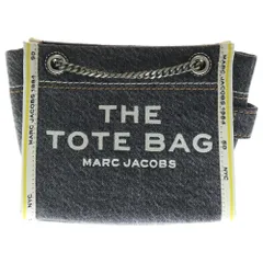 MARC BY MARC JACOBS (マーク バイ マーク ジェイコブス) 2WAY ザ デニム チェーン トートバッグ ハンドバッグ インディゴ/イエロー レディース