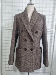 ナンニングヘリンボーンウールコート