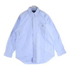 RALPH LAUREN (ラルフローレン) 90s VINTAGE クラシックフィット オックスフォードシャツ サックス