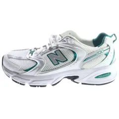 New Balance (ニューバランス) MR530AB メッシュ ローカットスニーカー ホワイト/グリーン US8/26cm