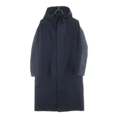 MACKINTOSH (マッキントッシュ) ゴム引き フーデッド ウール ロングコート ネイビーのサムネイル
