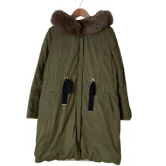 美品 Apuweiser-riche アプワイザーリッシェ リバーシブルダウンコート サイズ2 カーキ ベージュ レディース 古着 中古 USED