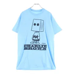 NEXUS7 (ネクサスセブン) ×PEANUTS ピーナッツ チャーリーブラウン クルーネック半袖Tシャツ カットソー ブルー RGS-NGS-T0Bのサムネイル