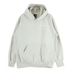 THE NORTH FACE (ザノースフェイス) アームスクエアーロゴデザイン カンガルーポケット フーデッド スウェット パーカ ネイビー NT61835