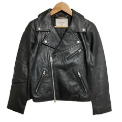 良品 SLOBE IENA スローブイエナ シープスキン ライダースジャケット 36 ブラック レディース 古着 中古 USED