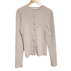 美品 24SS CELFORD セルフォード ロゴ刺繍リブニットカーディガン 36 ライトピンク レディース 古着 中古 USED