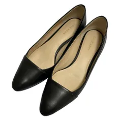 美品 COLE HAAN コールハーン レザー ウェッジソール パンプス サイズ5 1/2 B 約22.5cm ブラック レディース 古着 中古 USED