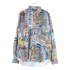 COMME des GARCONS HOMME DEUX (コムデギャルソン オムドゥ) 20SS AD2019 総柄 ロングスリーブ スタンドカラーシャツ マルチカラー DE-B060のサムネイル