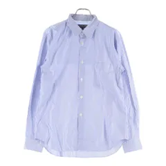 COMME des GARCONS HOMME DEUX (コムデギャルソン オムドゥ) 19AW AD2019 ストライプ ロングスリーブ コットンシャツ ブルー/ホワイト DD-B035のサムネイル