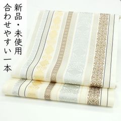 筑前博多織 名古屋帯 唐草花 単衣 全通 松葉仕立て 39800→ - メルカリ