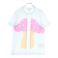 COMME des GARCONS SHIRT (コムデギャルソンシャツ) 23SS フロントデザイン クルーネック半袖Tシャツ カットソー レディース ホワイト/ピンク/ベージュ FK-T004のサムネイル