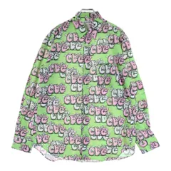 COMME des GARCONS SHIRT (コムデギャルソンシャツ) ×COWS カウズ 総柄 ロングスリーブ コットンシャツ グリーン FH-B033のサムネイル