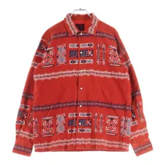 EVISU (エビス) 90S 総柄 コーデュロイ長袖シャツ レッドのサムネイル
