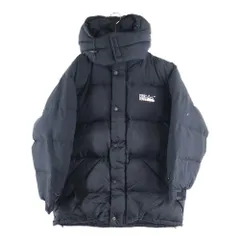 FIRST DOWN (ファーストダウン) 90S VINTAGE 雪山タグ ナイロン フーデッド ヴィンテージ ダウンジャケット ブラックのサムネイル