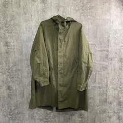 【T-519】UNIQLO ユニクロ ブロックテックコート カーキ メンズL相当 防風 防水 アウトドアコート フード付き ミリタリーコート カジュアルアウター 春秋向け