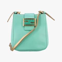 フェンディFendiマンマバケット ズッカ グリーン レザー 