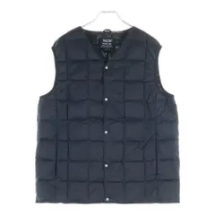 TAION (タイオン) キルティングダウンベスト ブラック