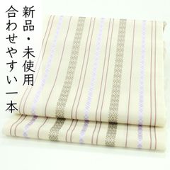 【美品　長尺】本場筑前博多　紗　黒木　松葉　名古屋　献上　帯丈374 帯幅30 未使用 長尺】本場筑前博多 紗 黒木 松葉 名古屋 献上 帯丈372 帯幅31
