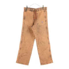 DIESEL (ディーゼル) D-MARTIANS-NE JOGGJEANS ロゴデザイン マルチポケット ドローストリング イージー デニムパンツ オレンジ A03924