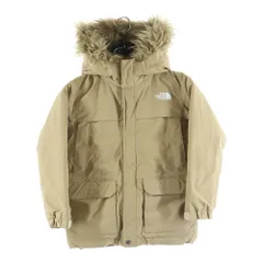 THE NORTH FACE (ザノースフェイス) MCMURDO PARKA KIDS マクマード マルチポケット ファー付き フーデッド ジップアップ ダウンジャケット キッズ ベージュ NDJ91860
