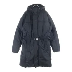 GIVENCHY (ジバンシィ) ベルテッドデザイン フーデッド パファーコート ジャケット ブラックのサムネイル