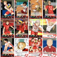 ハイキュー!! バボカBREAK 音駒高校12枚セット 黒尾鉄朗 孤爪研磨 夜久衛輔 灰羽リエーフ 犬岡走 山本猛虎 手白球彦 芝山優生 猫又育史 灰羽アリサ