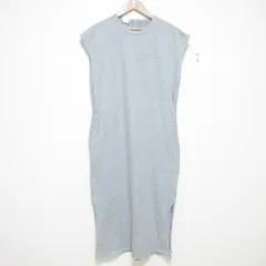 美品 Champion×URBAN RESEARCH チャンピオン ×アーバンリサーチ 別注 Back ZIP ノースリーブ ワンピース CWSR343 グレー レディース 古着 中古 USED