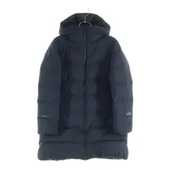 THE NORTH FACE (ザノースフェイス) ウィンドストッパー マルチポケット フーデッド ジップアップ ダウンコート ブラック NDW91553