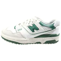 New Balance (ニューバランス) BB550WT1 ローカットスニーカー ホワイト/グリーン US7/25cm