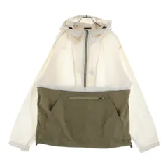 THE NORTH FACE (ザノースフェイス) COMPACT ANORAK コンパクト アノラックパーカー フーデッドナイロンジャケット ホワイト/カーキ NP22333