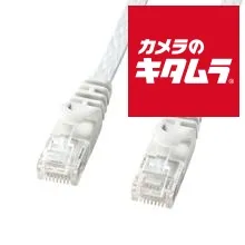 【新品】サンワサプライ LA-FL6-02W カテゴリ6フラットLANケーブル 2m ホワイト