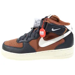 NIKE (ナイキ) AIR FORCE 1 MID '07 LX エアフォース ミッドカットスニーカー US8.5/26.5cm DQ8766-001 ブラウン